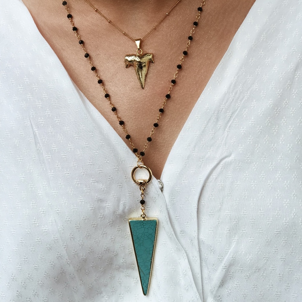 Triangle Turquoise Necklace